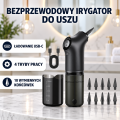 Bezprzewodowy irygator do uszu USB-C – 4 tryby, 10 końcówek, zbiornik 200 ml