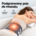Bezprzewodowy pas masujący z podgrzewaniem D108 – 3 tryby masażu, 4 temperatury, USB-C