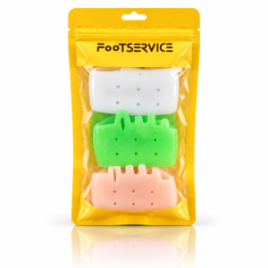 FootService Separatory wszystkich palców z osłoną śródstopia – zestaw 3 pary, 6 szt