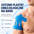 Plastry kinezjologiczne na bark FootService – gotowe tejpy, 4 sztuki