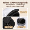 Elektryczny masażer kolana, łokcia i barku z podgrzewaniem – wibracje, czerwone światło, USB-C
