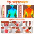 Elektryczny pas rozgrzewający 120 × 30 cm – 9 poziomów temperatury, timer, 75 W