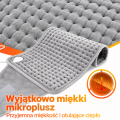 Elektryczny pas rozgrzewający 120 × 30 cm – 9 poziomów temperatury, timer, 75 W
