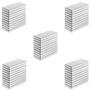 Magnes neodymowy płytkowy mocny 10x5x1 mm Komplet 50 sztuk