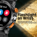 Smartwatch V21 z latarką 100+ trybów aktywności sportowy zegarek męski
