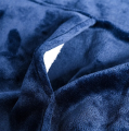 Ciepła bluza koc oversize xxl 2w1 gruba futrzak niebieska