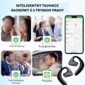 Tłumacz językowy słuchawki tłumaczące 2w1 z funkcją AI bezprzewodowe muzyczne innowacyjne