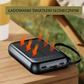 Solarny powerbank 4w1 z latarką LED 10000 mAh