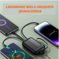 Solarny powerbank 4w1 z latarką LED 10000 mAh