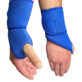 Ściągacz opaska orteza stabilizator na nadgarstek BLUE-treningowa
