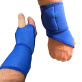 Ściągacz opaska orteza stabilizator na nadgarstek BLUE-treningowa