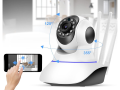 Kamera ip wifi niania elektroniczna obrotowa audio wewnętrzny z czujnikiem ruchu
