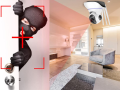 Kamera ip wifi niania elektroniczna obrotowa audio wewnętrzny z czujnikiem ruchu