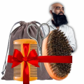 Zestaw do pielęgnacji brody Barber Kartacz grzebień nożyczki 4w1 do pielęgnacji