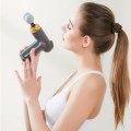 Pistolet do masażu  ciała masażer GUN  wibracyjny mocny 4 końcówki biały