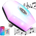Żarówka kolorowa led rgbw głośnik bluetooth pilot E27 18W