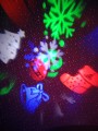 Projektor LED świąteczny kolorowy mikołaj śnieżynki  choinka różne motywy