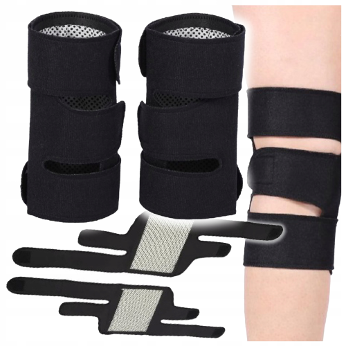 Opaska MAGNETYCZNA na kolano Stabilizator stawu z magnesami Orteza Ściągacz Para