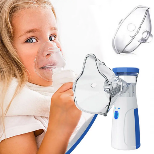 Inhalator nebulizator siateczkowy mesh przenośny bezprzewodowy cichy maska inhalacji