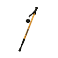 Kijki Trekkingowe Teleskopowe 135 cm Anti-Shock z Kompasem Złote Nordic Walking Góry