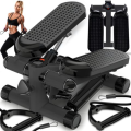 Mini stepper skrętny z linkami i licznikiem – fitness + rehabilitacja