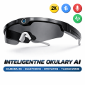 Inteligentne okulary AI z kamerą 2K, Bluetooth i tłumaczeniem – Twój nowy poziom technologii