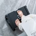 Podnóżek biurowy ergonomiczny regulowany czarny – 6 poziomów, masaż, antypoślizgowy