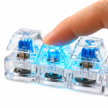 Kliker klawisze clicker – zabawka sensoryczna ADHD, antystresowa klawiatura LED RGB, fidget brelok