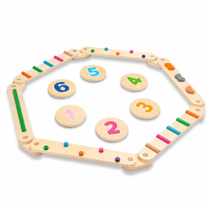 Drewniany tor balansowy XL Montessori – ekologiczna ścieżka sensoryczna równoważnia