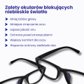 Okulary Blokujące Niebieskie Światło ADM – Ochrona Oczu Podczas Pracy przy Komputerze