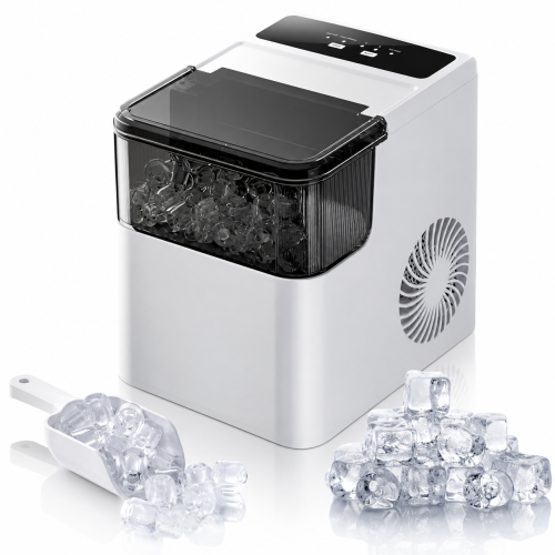 Kostkarka do lodu automatyczna 165W – 2 rozmiary kostek, szybkie chłodzenie, 1,6L