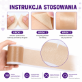 Silikonowa taśma na blizny medyczna wielokrotnego użytku – plaster silikonowy na blizny pooperacyjne i pourazowe