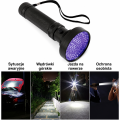Latarka UV LED 128 diod – profesjonalna lampa ultrafioletowa do wykrywania śladów