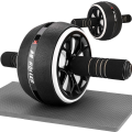 Wałek do ćwiczeń brzucha – kółko fitness roller z matą pod kolana