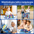 Tablica manipulacyjna Montessori – filcowa książeczka sensoryczna dla dzieci