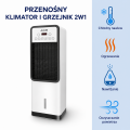 Klimator i grzejnik ADM Cool&Heat 2w1 z pilotem 1800 W