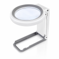 Lupa LED z podświetleniem 10×/30× – 18 diod, 3 barwy światła i podstawka