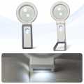 Lupa LED z podświetleniem 10×/30× – 18 diod, 3 barwy światła i podstawka