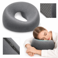 Poduszka pod twarz do masażu U – ergonomiczny zagłówek z pianki memory