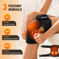 Bezprzewodowy masażer kolana z ogrzewaniem i wibracjami 3 poziomy